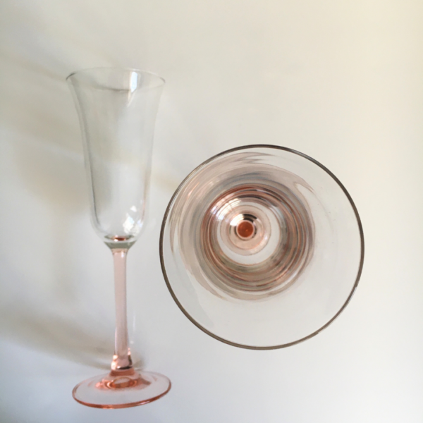 Rose Champagne Flute Glasses - Image 2