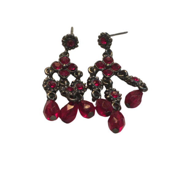 Ruby Chandelier Earrings - Image 2