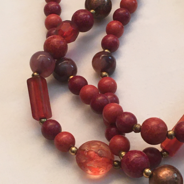 Triple Layered Bead Necklace - Image 3