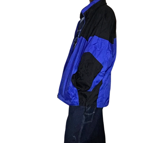 Blue Black Colorblock Windbreaker - Image 7