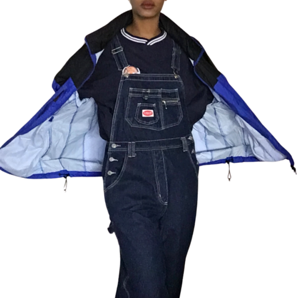 Blue Black Colorblock Windbreaker - Image 6