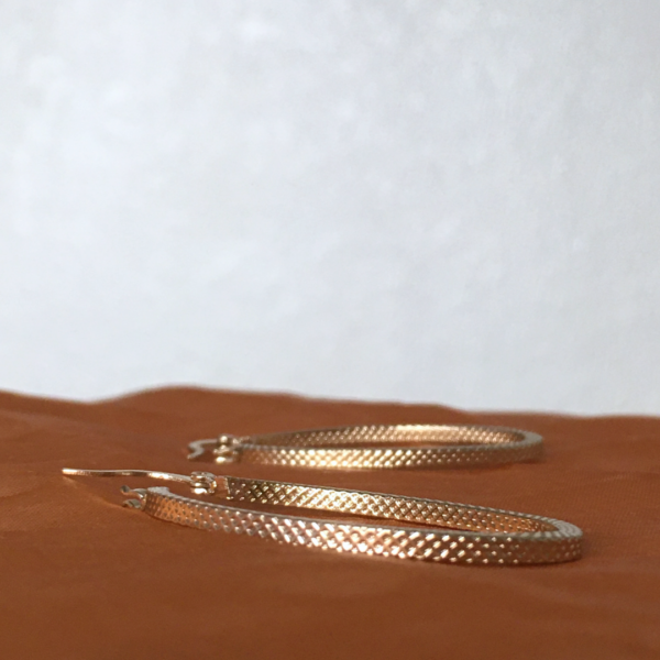 Ovaline Metric Hoop Earrings - Image 3