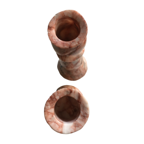 Pink Marble Candle Holder Set - Image 7